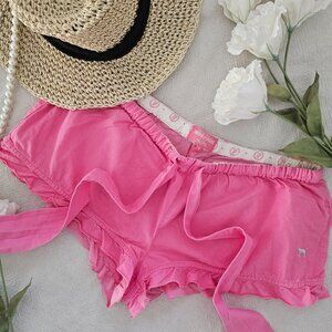 Victoria's Secret PINK 1986 Lounge Shorts Pink Ruffle Sleep Shorts S